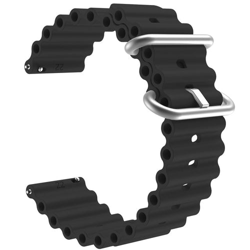 black-ocean-bands-garmin-approach-s70-(42mm)-watch-straps-nz-ocean-band-silicone-watch-bands-aus