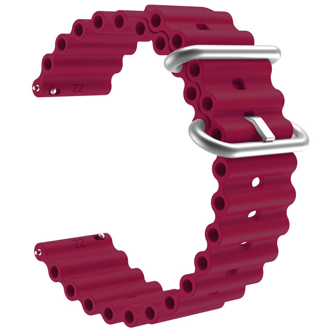 maroon-ocean-bands-garmin-fenix-e-watch-straps-nz-ocean-band-silicone-watch-bands-aus