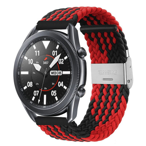 red-white-garmin-forerunner-165-watch-straps-nz-nylon-braided-loop-watch-bands-aus