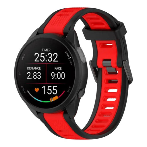 black-red-fossil-hybrid-range-watch-straps-nz-dual-colour-silicone-watch-bands-aus