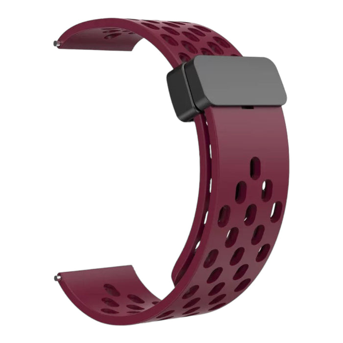 maroon-magnetic-sports-garmin-d2-mach-1-watch-straps-nz-magnetic-sports-watch-bands-aus