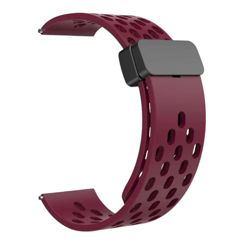 maroon-magnetic-sports-garmin-epix-(gen-2)-watch-straps-nz-magnetic-sports-watch-bands-aus