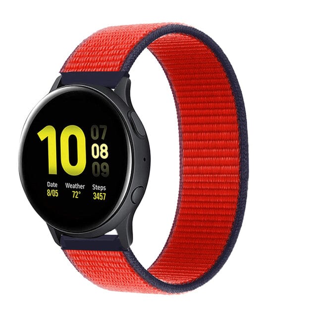 tri-red-garmin-forerunner-955-watch-straps-nz-nylon-sports-loop-watch-bands-aus