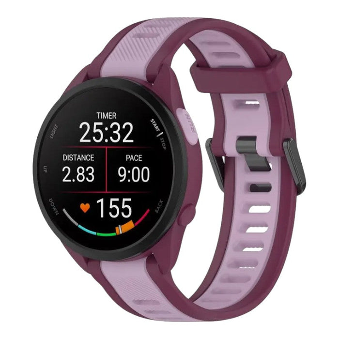 berry-lilac-xiaomi-amazfit-gts-4-watch-straps-nz-dual-colour-silicone-watch-bands-aus