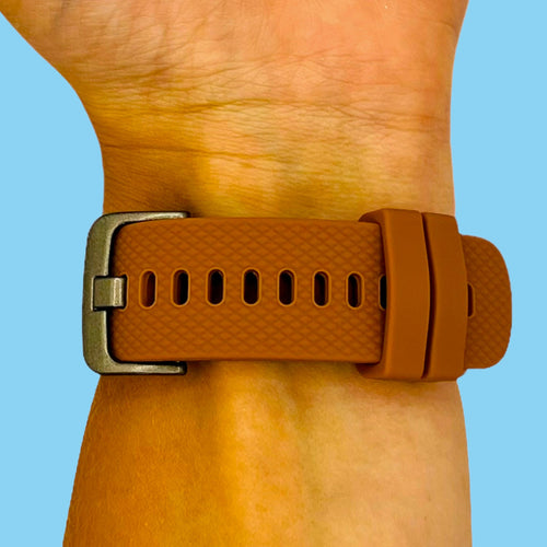 brown-garmin-vivomove-3s-watch-straps-nz-silicone-watch-bands-aus