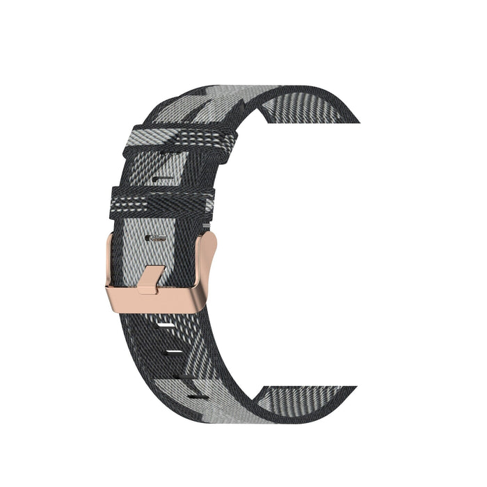 grey-pattern-garmin-vivomove-3s-watch-straps-nz-canvas-watch-bands-aus