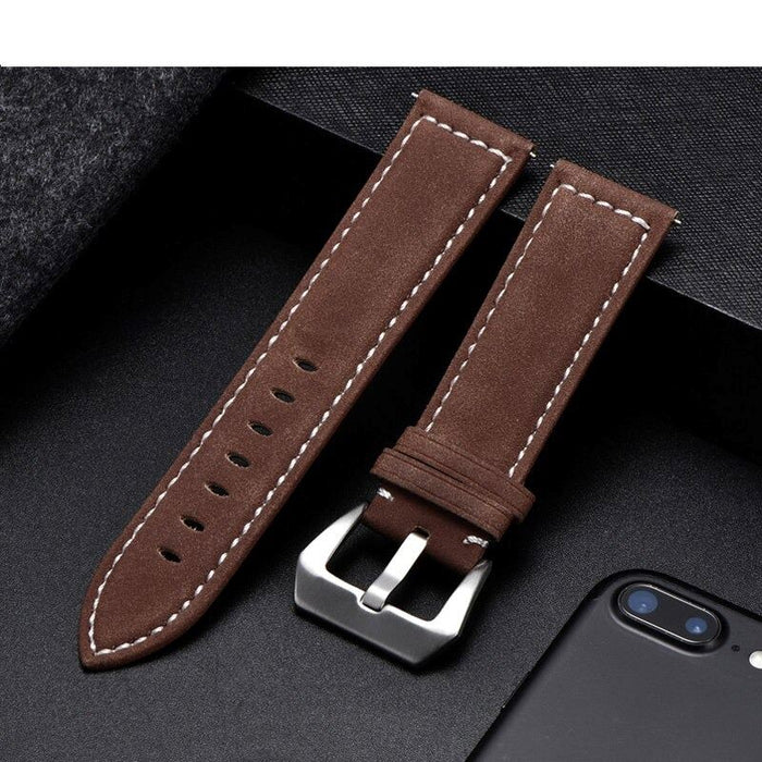 blue-silver-buckle-garmin-vivoactive-4-watch-straps-nz-retro-leather-watch-bands-aus