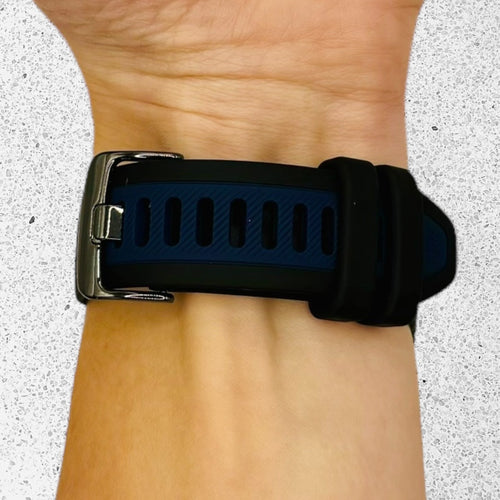 black-navy-blue-garmin-forerunner-645-watch-straps-nz-dual-colour-silicone-watch-bands-aus