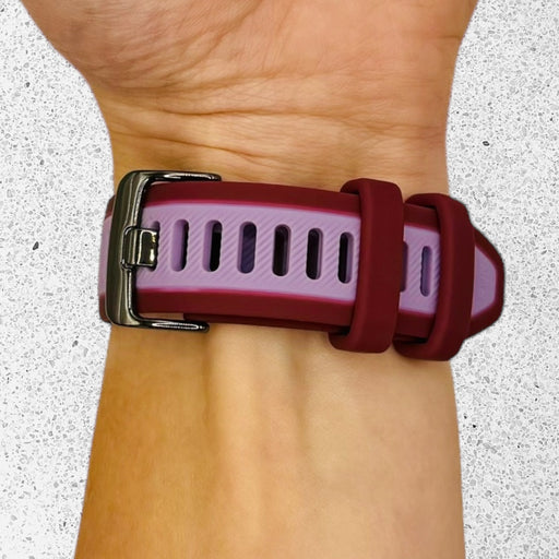 berry-lilac-samsung-galaxy-watch-7-(44mm)-watch-straps-nz-dual-colour-silicone-watch-bands-aus