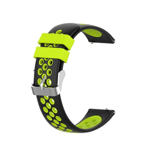 black-green-xiaomi-amazfit-stratos,-stratos-2-watch-straps-nz-silicone-sports-watch-bands-aus