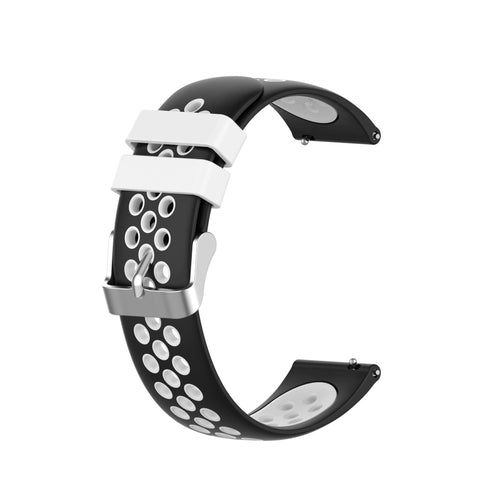 black-white-garmin-vivomove-3s-watch-straps-nz-silicone-sports-watch-bands-aus