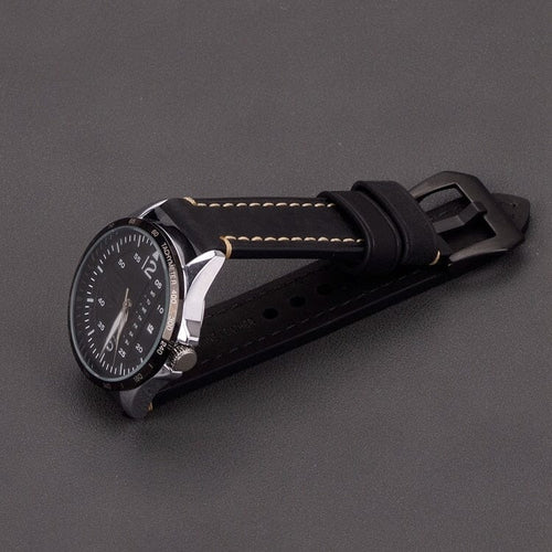 black-black-buckle-olympic-22mm-range-watch-straps-nz-retro-leather-watch-bands-aus