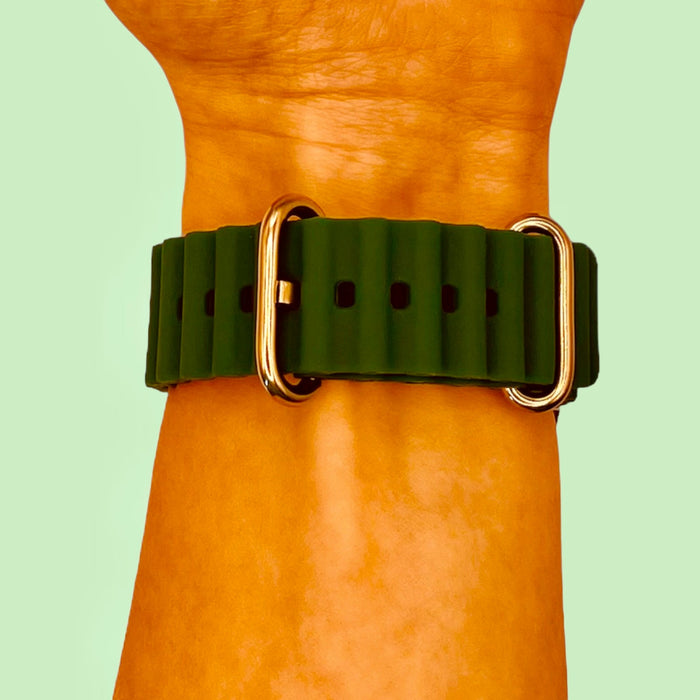 army-green-ocean-bands-garmin-descent-mk3-mk3i-(43mm)-watch-straps-nz-ocean-band-silicone-watch-bands-aus