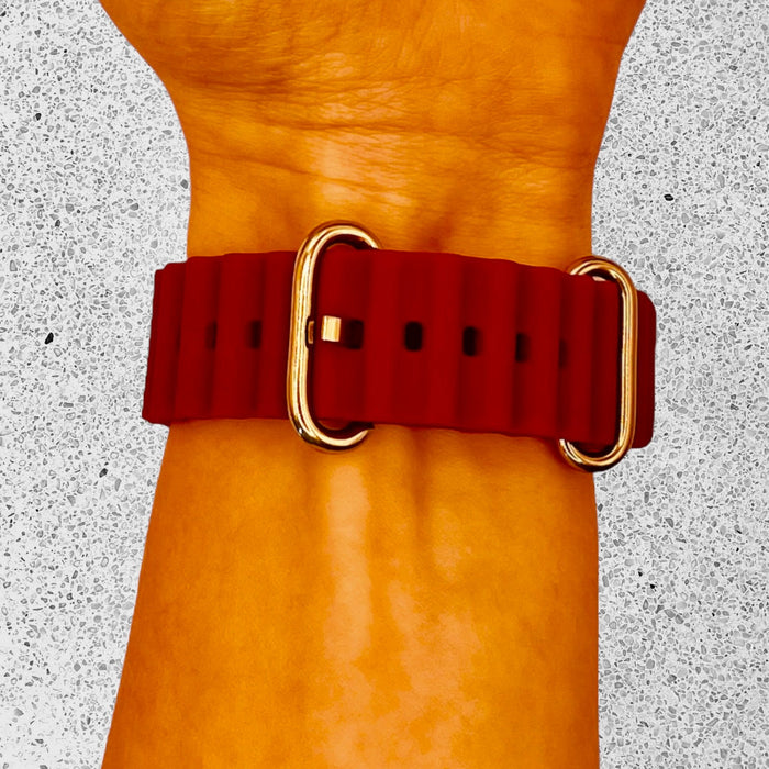 maroon-ocean-bandsxiaomi-gts-gts-2-range-watch-straps-nz-ocean-band-silicone-watch-bands-aus