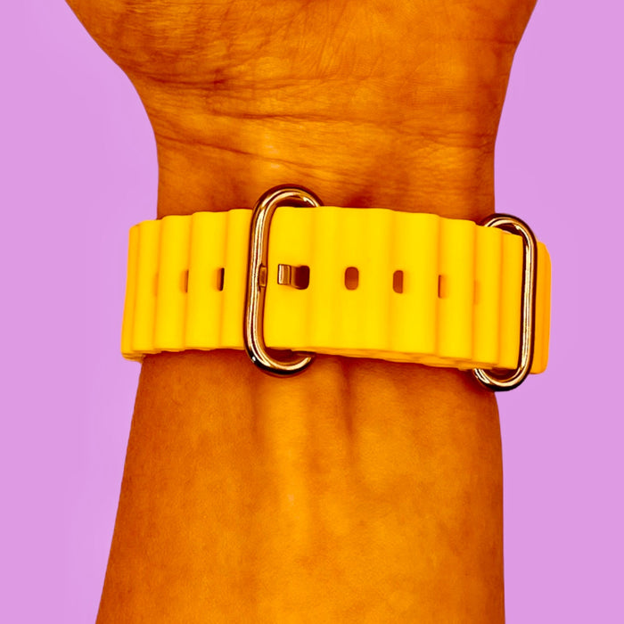 yellow-ocean-bands-garmin-descent-mk3-mk3i-(43mm)-watch-straps-nz-ocean-band-silicone-watch-bands-aus
