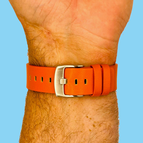 orange-silver-buckle-garmin-d2-delta-watch-straps-nz-leather-watch-bands-aus