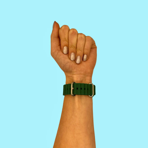 army-green-ocean-bands-garmin-descent-mk3-mk3i-(43mm)-watch-straps-nz-ocean-band-silicone-watch-bands-aus