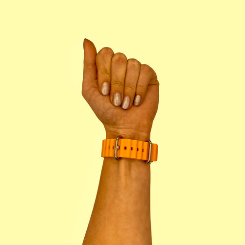 orange-ocean-bands-garmin-descent-mk3-mk3i-(43mm)-watch-straps-nz-ocean-band-silicone-watch-bands-aus