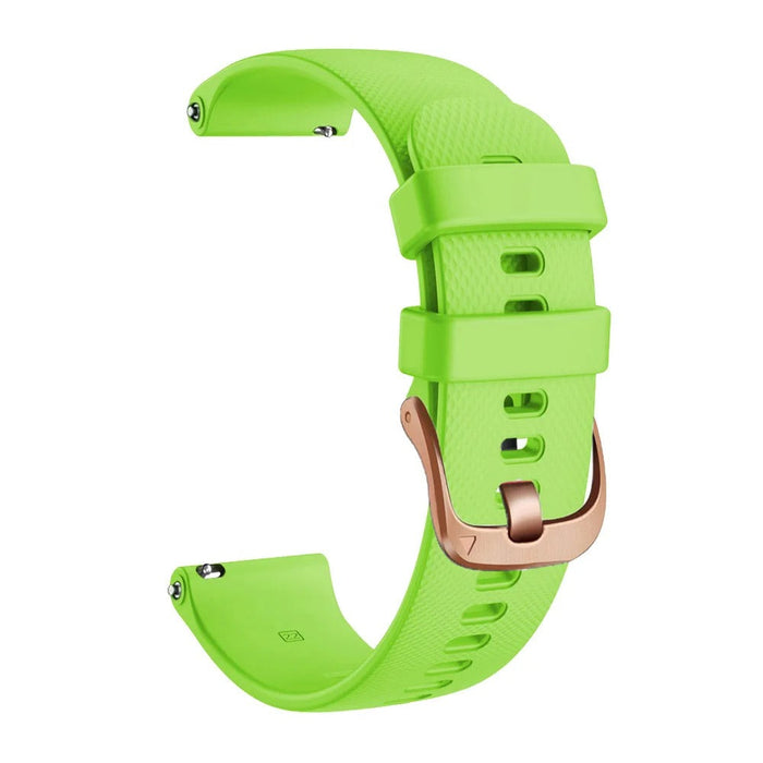 lime-green-rose-gold-buckle-garmin-epix-pro-(gen-2,-47mm)-watch-straps-nz-silicone-watch-bands-aus