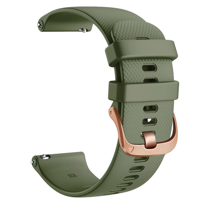 army-green-rose-gold-buckle-garmin-epix-pro-(gen-2,-47mm)-watch-straps-nz-silicone-watch-bands-aus