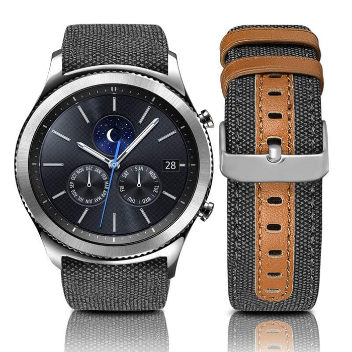 charcoal-huawei-watch-gt-5-pro-42mm-watch-straps-nz-denim-watch-bands-aus