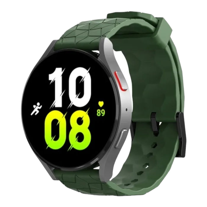 army-green-hex-pattern-garmin-enduro-3-watch-straps-nz-silicone-football-pattern-watch-bands-aus