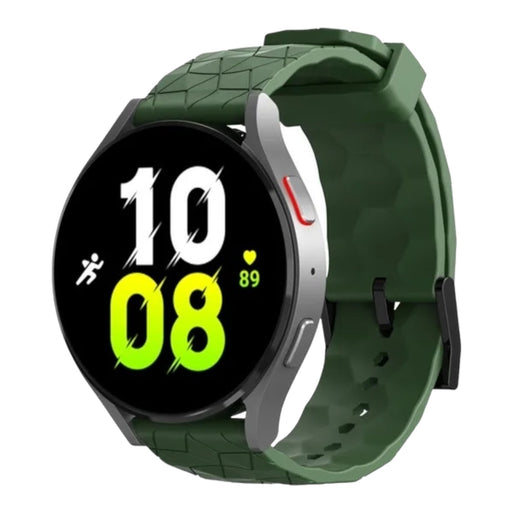 army-green-hex-patternhuawei-watch-3-watch-straps-nz-silicone-football-pattern-watch-bands-aus