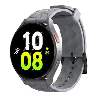 grey-hex-pattern-garmin-fenix-6-watch-straps-nz-silicone-football-pattern-watch-bands-aus