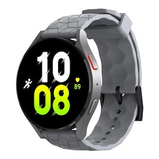 grey-hex-patternhuawei-watch-gt3-46mm-watch-straps-nz-silicone-football-pattern-watch-bands-aus
