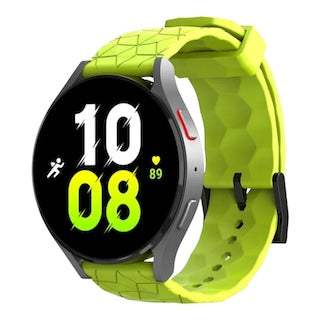 lime-green-hex-patternhuawei-watch-gt4-46mm-watch-straps-nz-silicone-football-pattern-watch-bands-aus