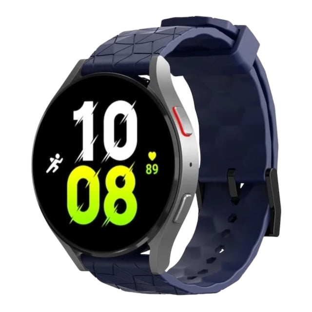 navy-bue-hex-patterngoogle-pixel-watch-watch-straps-nz-silicone-football-pattern-watch-bands-aus