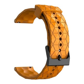 orange-hex-pattern-garmin-quatix-5-watch-straps-nz-silicone-football-pattern-watch-bands-aus