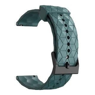stone-green-hex-patternpolar-vantage-m2-watch-straps-nz-silicone-football-pattern-watch-bands-aus