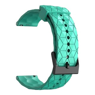 teal-hex-pattern-spacetalk-loop-watch-straps-nz-silicone-football-pattern-watch-bands-aus