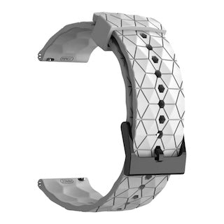 white-hex-pattern3plus-vibe-smartwatch-watch-straps-nz-silicone-football-pattern-watch-bands-aus