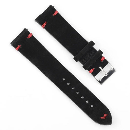 black-red-fossil-women's-gen-4-q-venture-hr-watch-straps-nz-suede-watch-bands-aus