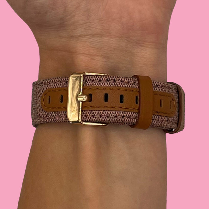 pink-xiaomi-amazfit-smart-watch,-smart-watch-2-watch-straps-nz-denim-watch-bands-aus