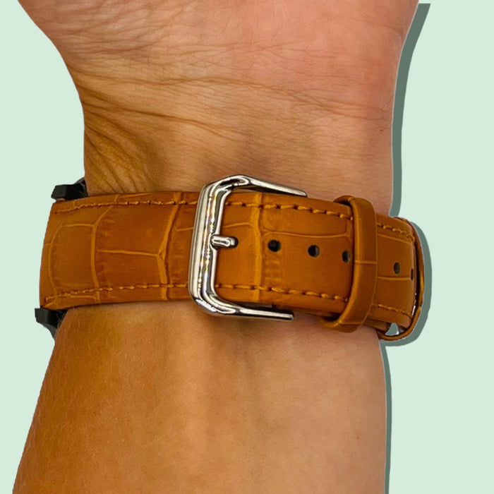 brown-xiaomi-amazfit-gtr-47mm-watch-straps-nz-snakeskin-leather-watch-bands-aus