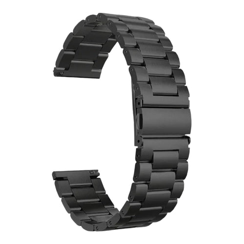 black-metal-garmin-vivomove-3s-watch-straps-nz-stainless-steel-link-watch-bands-aus