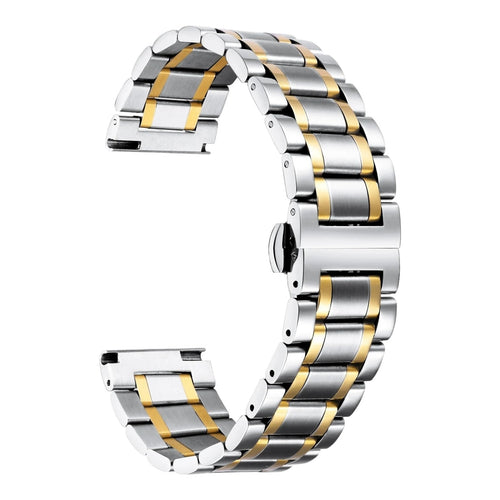 silver-gold-stripe-metal-oppo-watch-46mm-watch-straps-nz-stainless-steel-link-watch-bands-aus