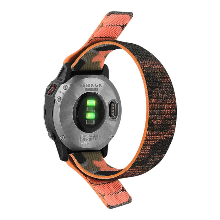 orange-camo-garmin-fenix-6x-watch-straps-nz-ultrafit-watch-bands-aus