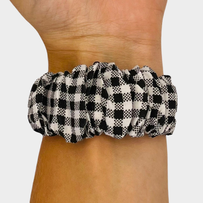 gingham-black-and-white-garmin-marq-watch-straps-nz-scrunchies-watch-bands-aus