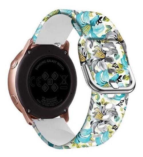 flowers-white-xiaomi-amazfit-stratos,-stratos-2-watch-straps-nz-pattern-straps-watch-bands-aus