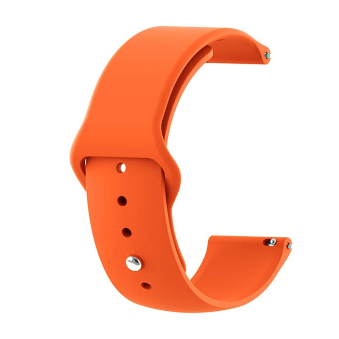 orange-xiaomi-amazfit-stratos,-stratos-2-watch-straps-nz-silicone-button-watch-bands-aus