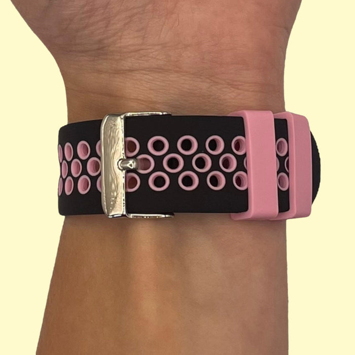 black-pink-xiaomi-amazfit-stratos,-stratos-2-watch-straps-nz-silicone-sports-watch-bands-aus