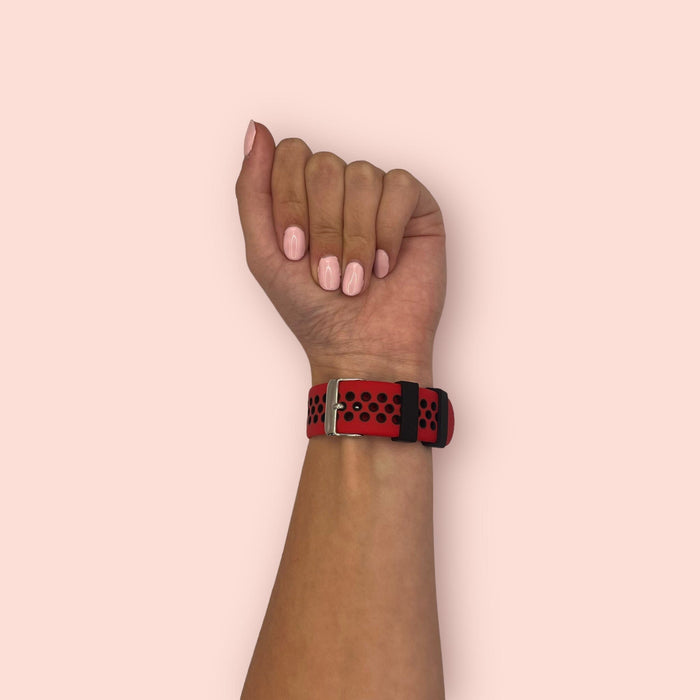 red-black-xiaomi-amazfit-stratos,-stratos-2-watch-straps-nz-silicone-sports-watch-bands-aus