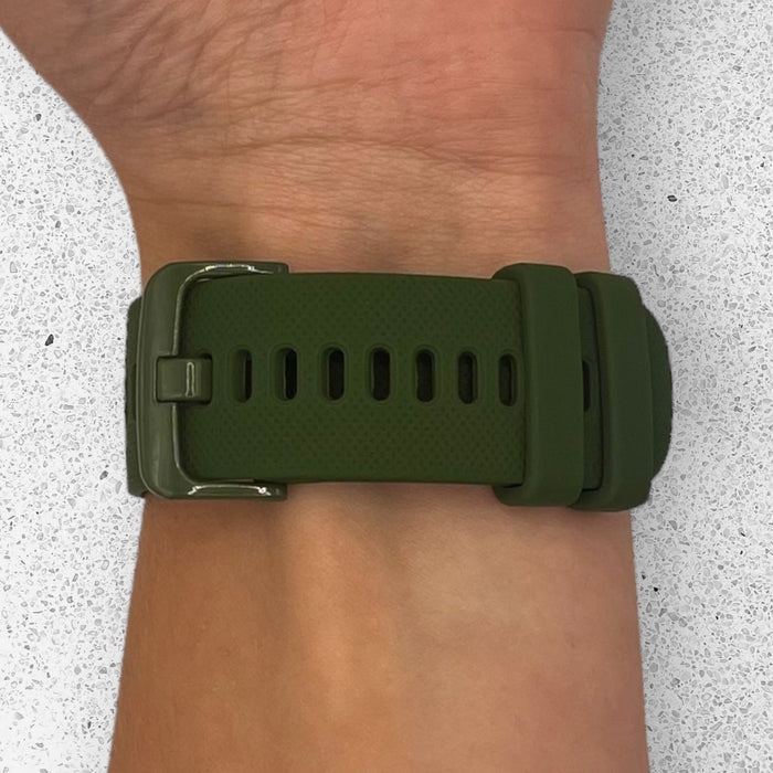 army-green-garmin-vivomove-3s-watch-straps-nz-silicone-watch-bands-aus