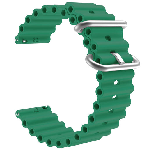 Bracelet hybride nylon Garmin Fenix 5/6 (vert armée