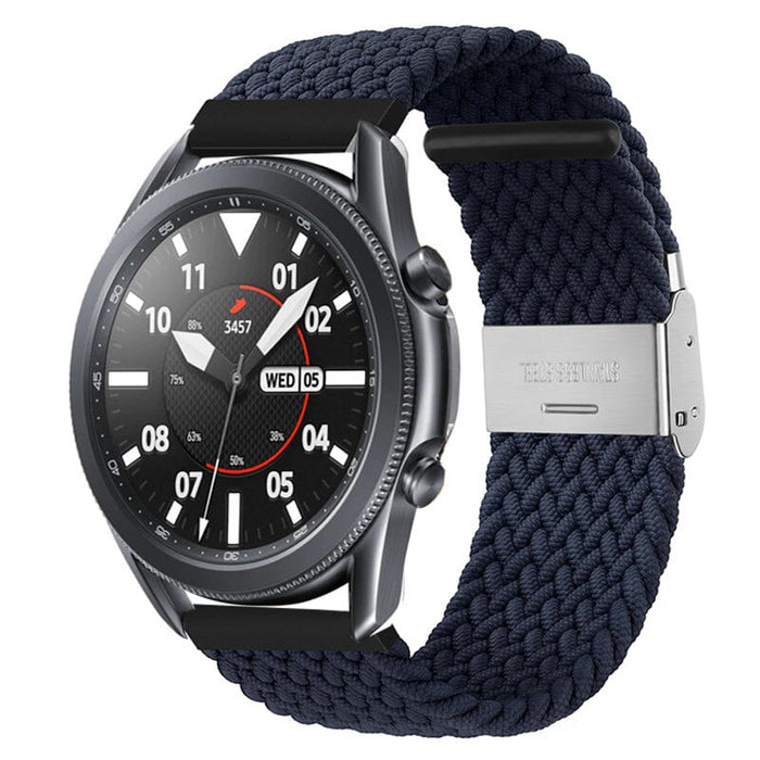 navy-blue-ticwatch-e3-watch-straps-nz-nylon-braided-loop-watch-bands-aus