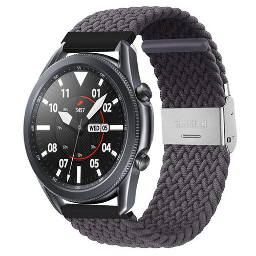 dark-grey-ticwatch-e3-watch-straps-nz-nylon-braided-loop-watch-bands-aus